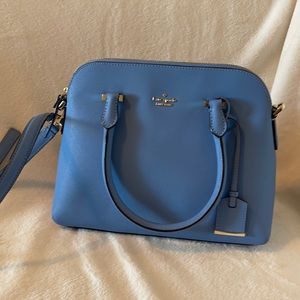Kate Spade Satchel Light blue saffiano leather